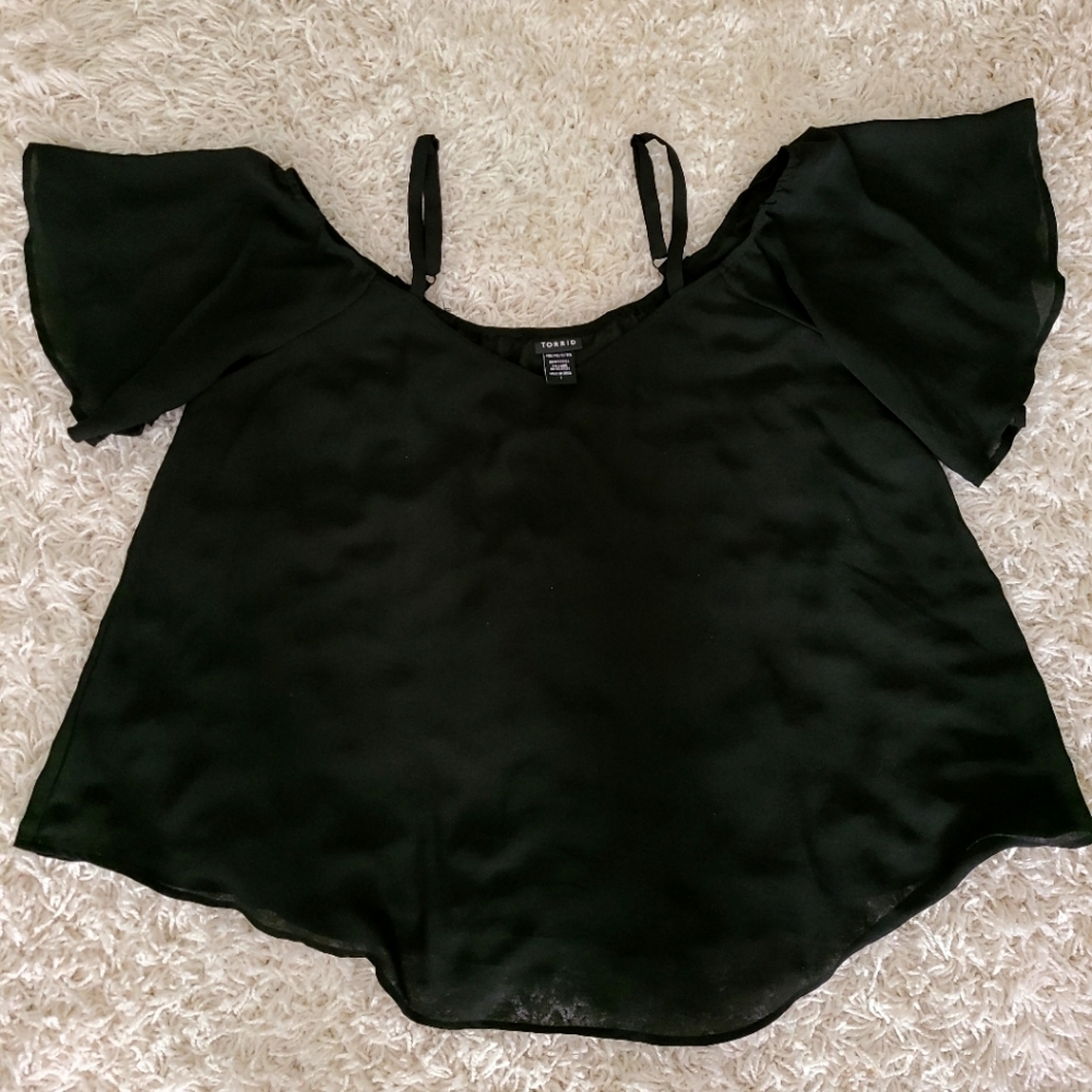 Torrid Cold Shoulder Swing Top